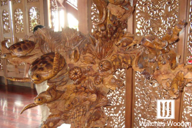 Sculpture carved out of wood