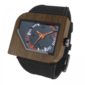 Avanti, Black Pui Grey Orange, Watches Wooden