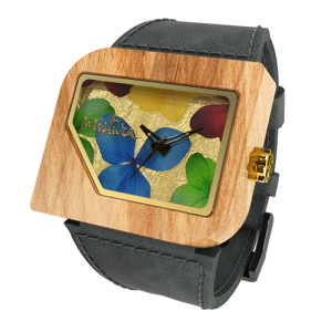 Avanti Flowers, Grey Teak Multicolour, Watches Wooden