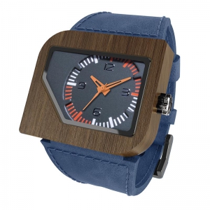 Avanti, Navy Pui Grey Orange, Watches Wooden