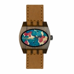 Mistura Kamera Flowers Wood Watch
