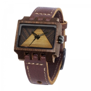 Lenzo, Brown Pui Timber 2, Watches Wooden