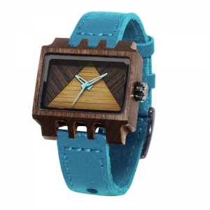 Lenzo, Turquoise Pui Timber 2, Watches Wooden