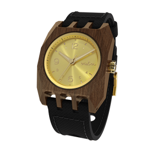 Volkano, Black Pui Classic Gold, Wood Watch