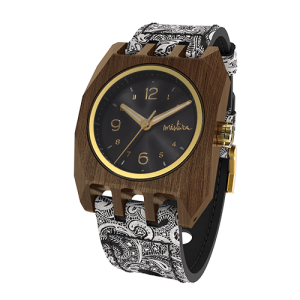 Volkano, Mandala Black Pui Classic Black, Wood Watch