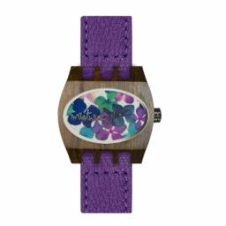 Mistura Kamera Flowers Wood Watch