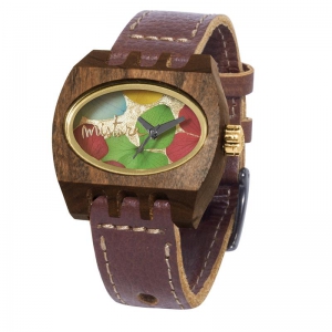 kamera flowers brown pui multicolour, Watches Wooden